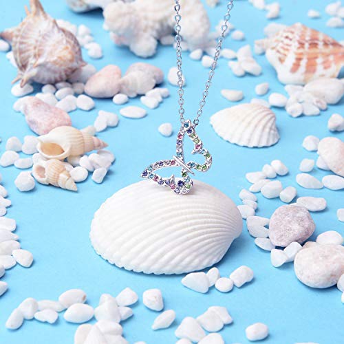 Butterfly Necklace Multi-color Crystal Charm Pendant Necklace for Girls and Women Back to results Visit the Kiokioa Store