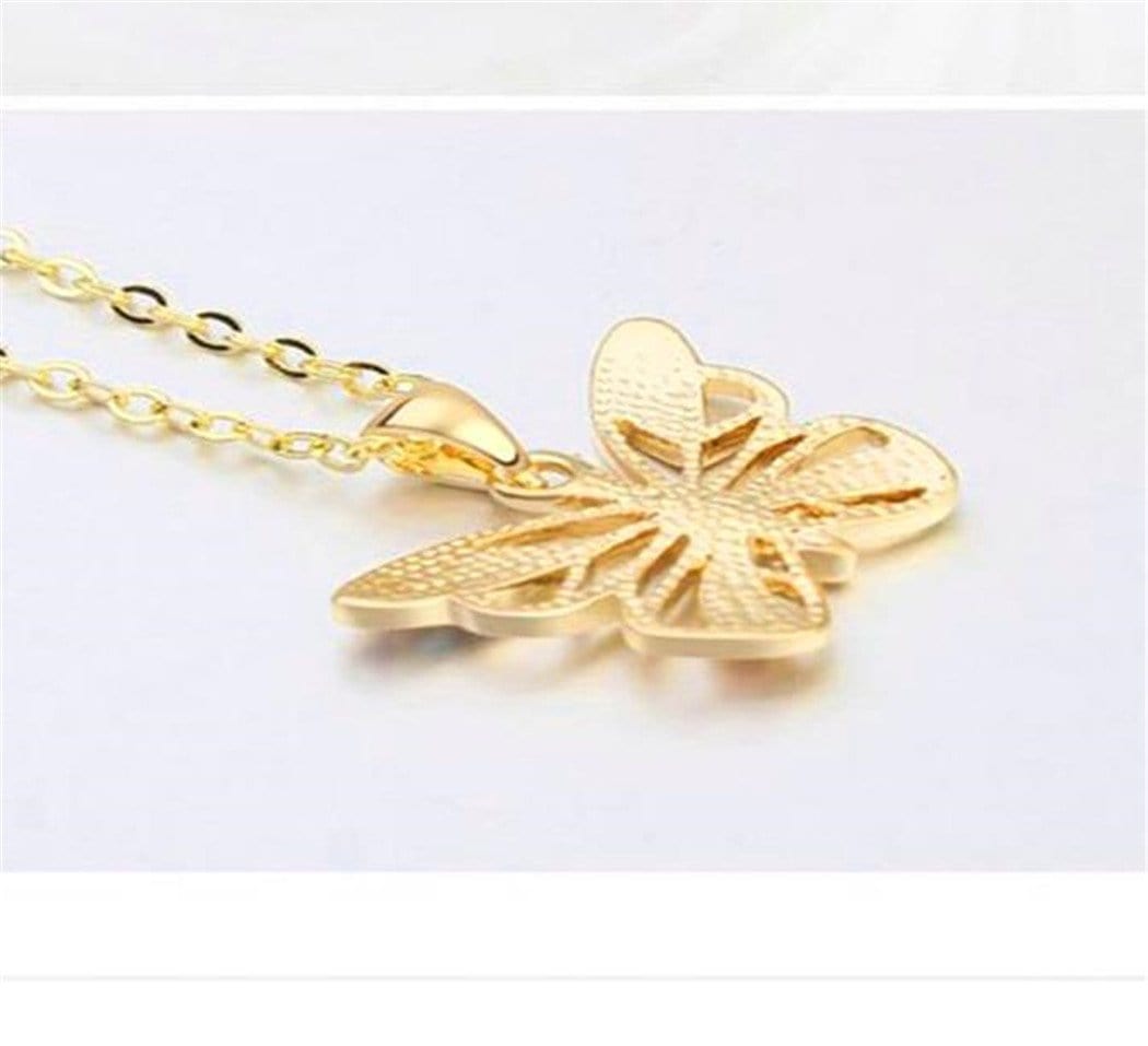 Butterfly Necklace Multi-color Crystal Charm Pendant Necklace for Girls and Women Sparkling Necklace MelodyNecklace
