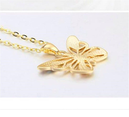 Butterfly Necklace Multi-color Crystal Charm Pendant Necklace for Girls and Women Sparkling Necklace MelodyNecklace