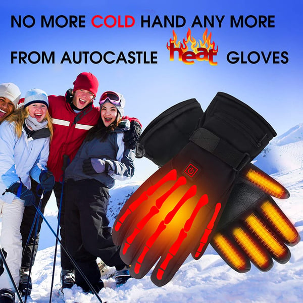 Winter Electric Heated Gloves Thermal Hand Warmers With Touch Screen