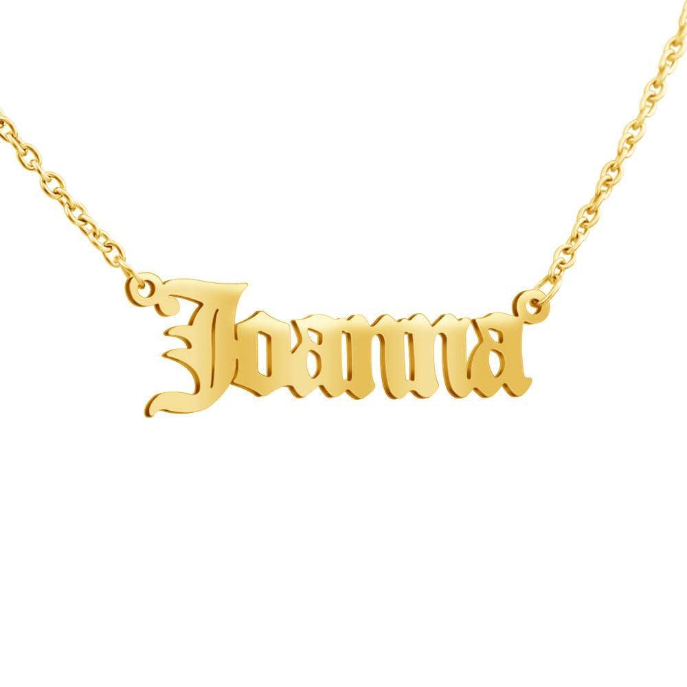 Christmas Gift Classic Font Nameplate Necklace Necklace MelodyNecklace