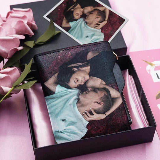 Christmas Gift Custom Colored Photo Wallet-real stock+ship in 48 hours Other Accessories MelodyNecklace