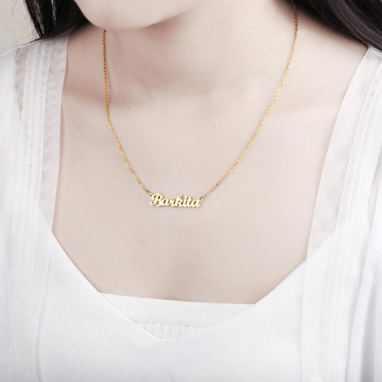 Christmas Gift Customized Script Name Necklace Necklace MelodyNecklace