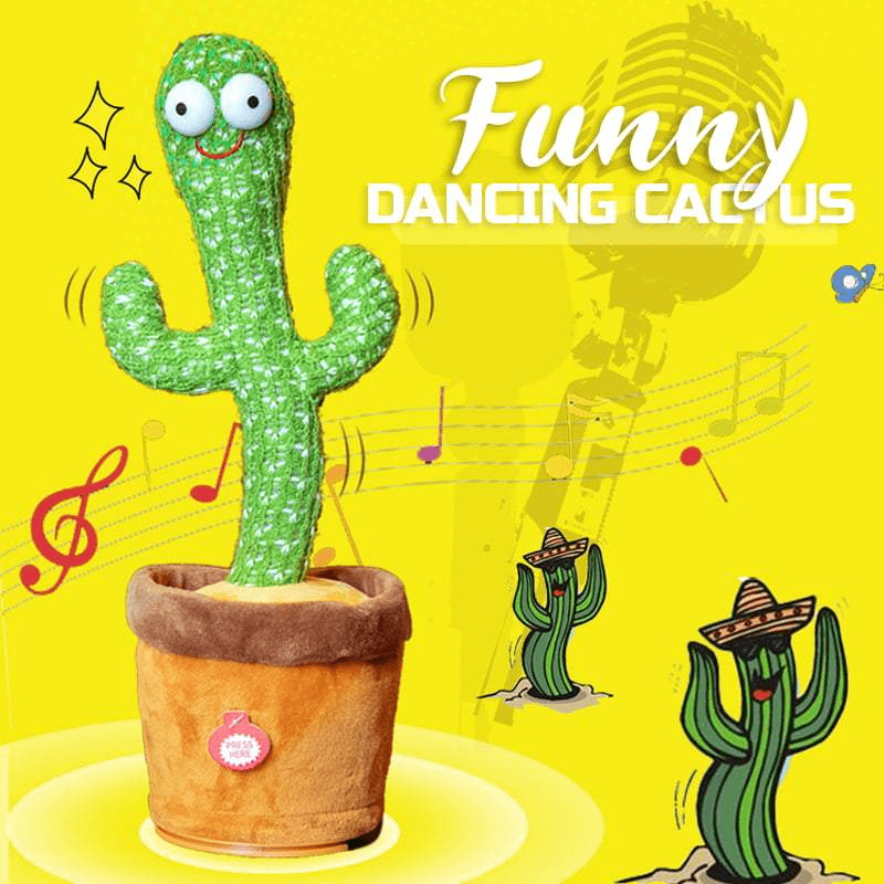 Christmas Gift Dancing Glitter Cactus Plush Toy -  Electronic Shake Dancing Funny Toys Other Accessories MelodyNecklace