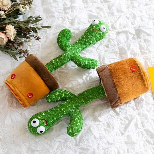 Christmas Gift Dancing Glitter Cactus Plush Toy -  Electronic Shake Dancing Funny Toys Other Accessories MelodyNecklace