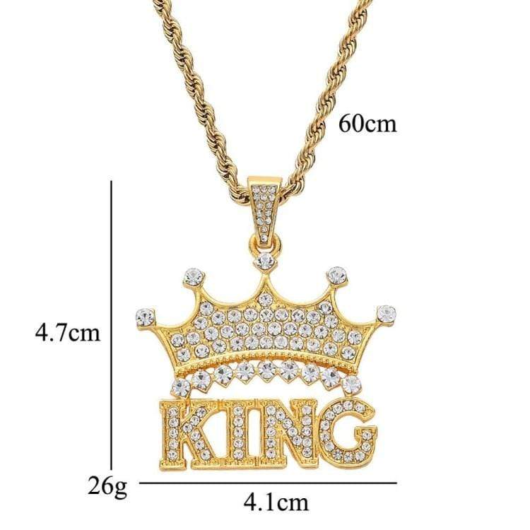 Christmas Gift Diamond Crown Name Necklace Sparkling Necklace MelodyNecklace