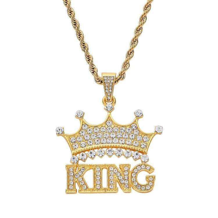 Christmas Gift Diamond Crown Name Necklace Sparkling Necklace MelodyNecklace