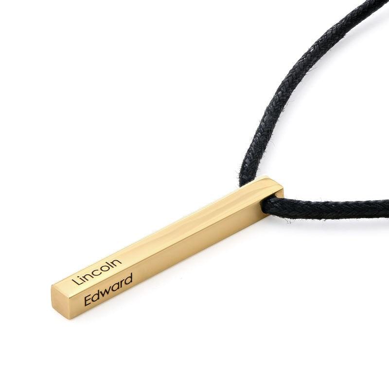 Christmas Gift Engraved 3D Bar Name Necklace for Men Necklace for man MelodyNecklace