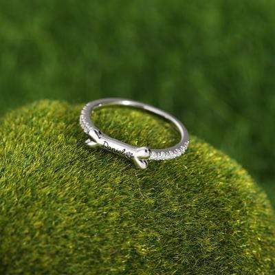 Christmas Gift Engraved Ear & Bone Shaped Pet Ring Ring MelodyNecklace