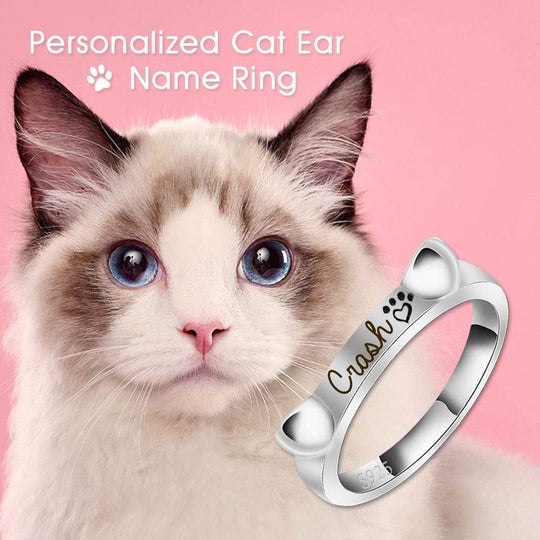 Christmas Gift Engraved Ear & Bone Shaped Pet Ring Ring MelodyNecklace