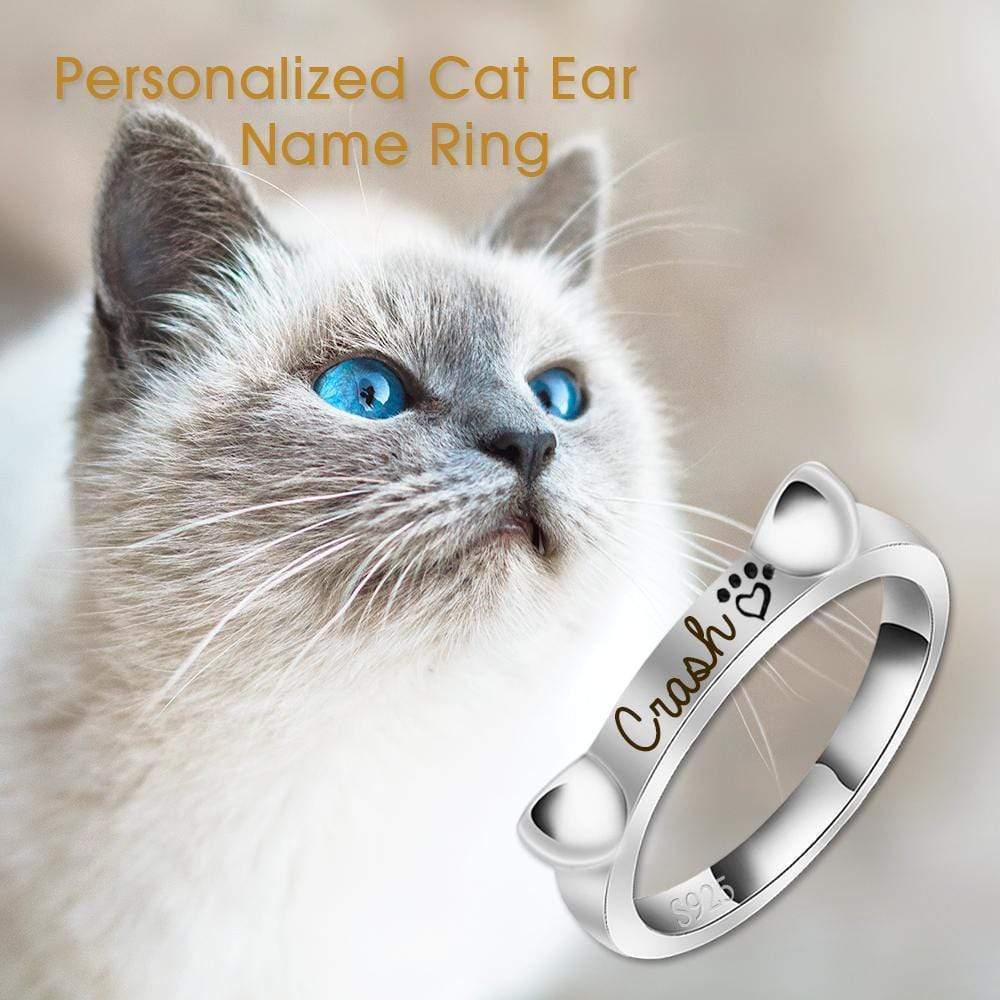 Christmas Gift Engraved Ear & Bone Shaped Pet Ring Ring MelodyNecklace