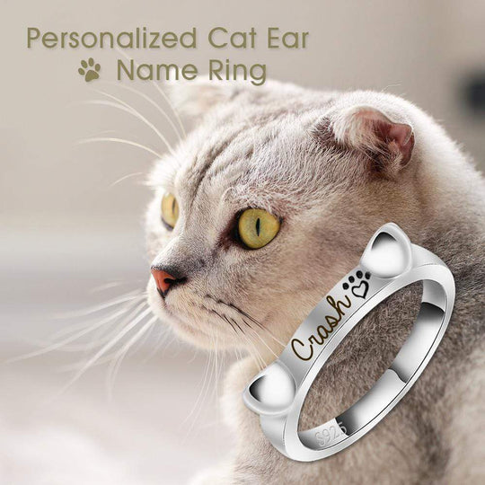 Christmas Gift Engraved Ear & Bone Shaped Pet Ring Ring MelodyNecklace