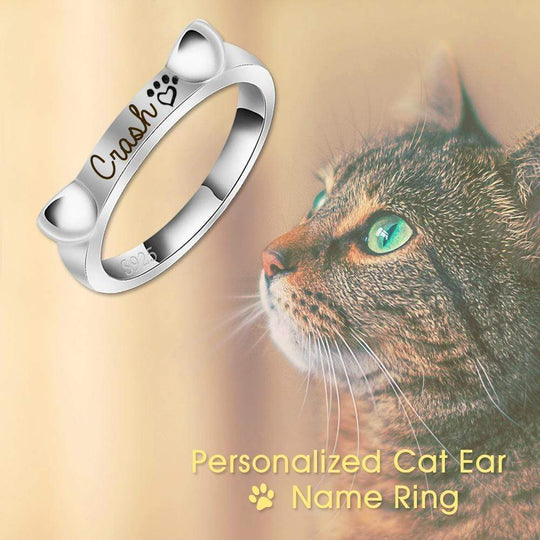 Christmas Gift Engraved Ear & Bone Shaped Pet Ring Ring MelodyNecklace