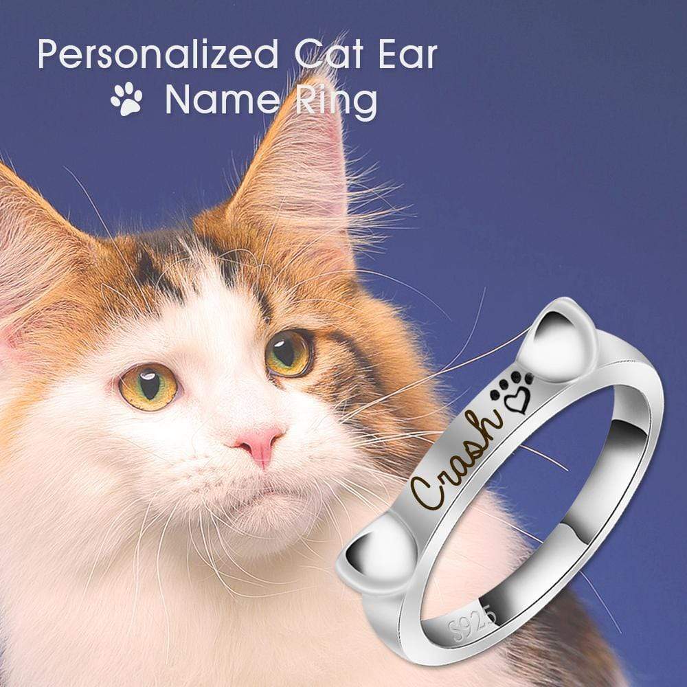 Christmas Gift Engraved Ear & Bone Shaped Pet Ring Ring MelodyNecklace