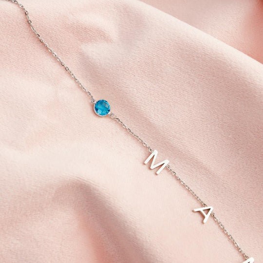 Christmas Gift for MAMA Personalized MAMA Birthstone Necklace Mom Necklace MelodyNecklace