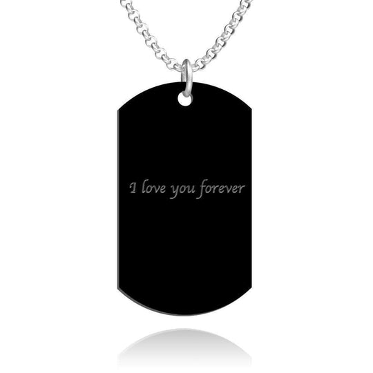 Christmas Gift Melody Engraved Photo Necklace/Keychain Necklace for man MelodyNecklace