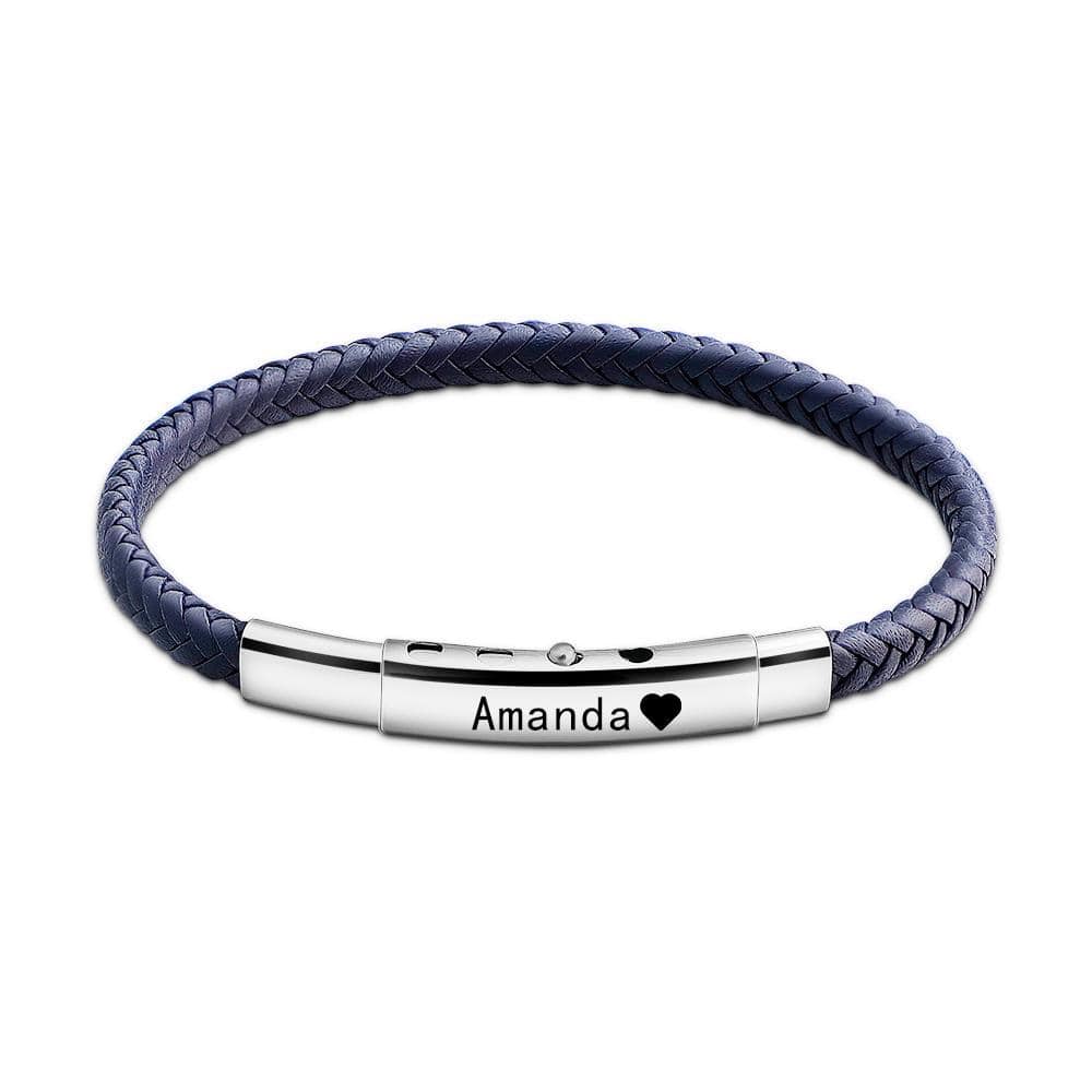 Christmas Gift Personalized Adjustable Men Bracelet Fast Shipping Blue Bracelet For Man MelodyNecklace