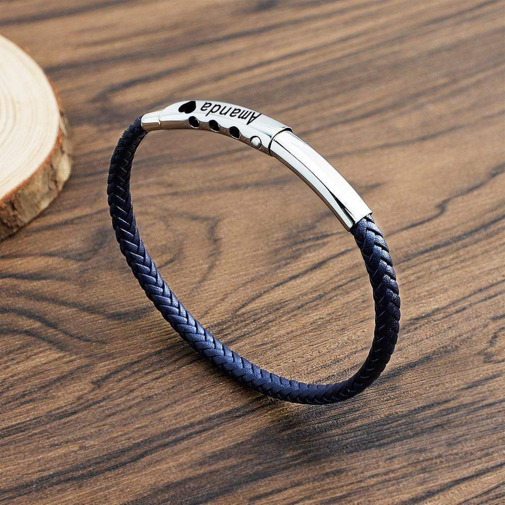 Christmas Gift Personalized Adjustable Men Bracelet Fast Shipping Bracelet For Man MelodyNecklace