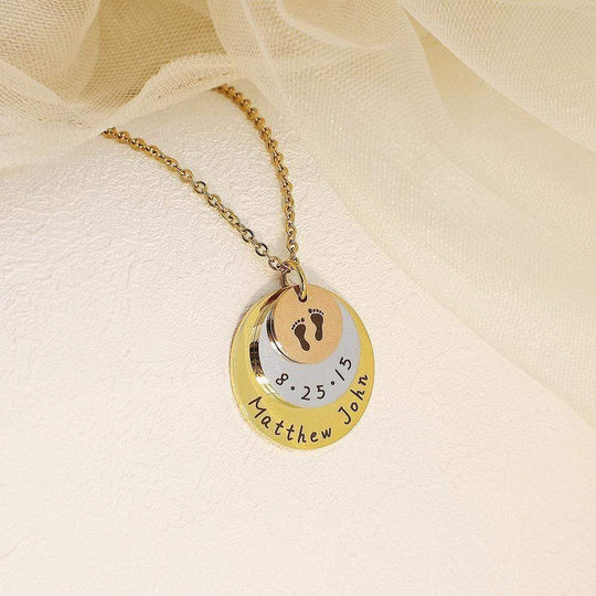 Christmas Gift Personalized gift commemorate baby moment mother necklace Mom Necklace MelodyNecklace