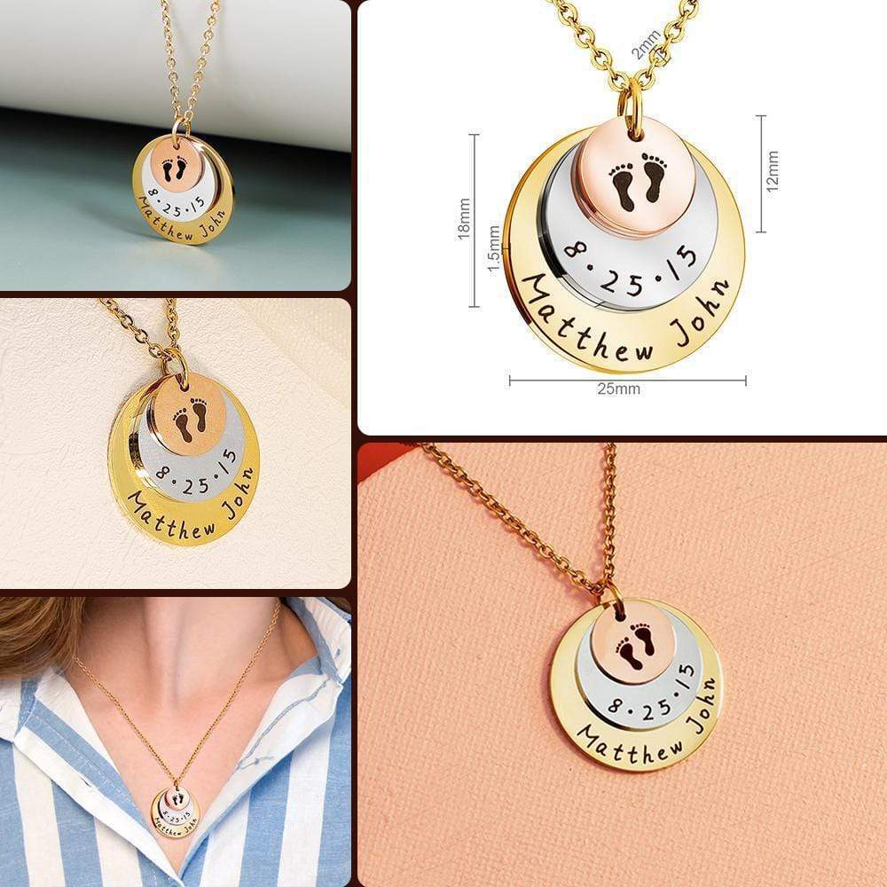 Christmas Gift Personalized gift commemorate baby moment mother necklace Mom Necklace MelodyNecklace