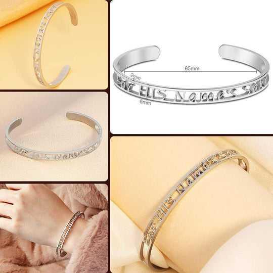 Christmas Gift Personalized hollow engraved bracelet Myron Bracelet GG