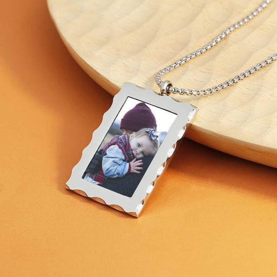 Christmas Gift Personalized Photo Frame Necklace Myron Necklace MelodyNecklace