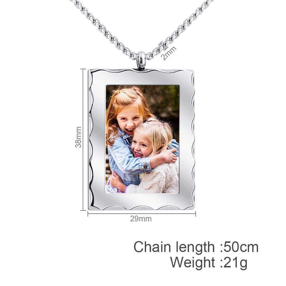 Christmas Gift Personalized Photo Frame Necklace Myron Necklace MelodyNecklace