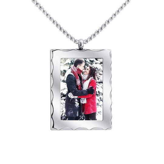 Christmas Gift Personalized Photo Frame Necklace Myron Necklace MelodyNecklace