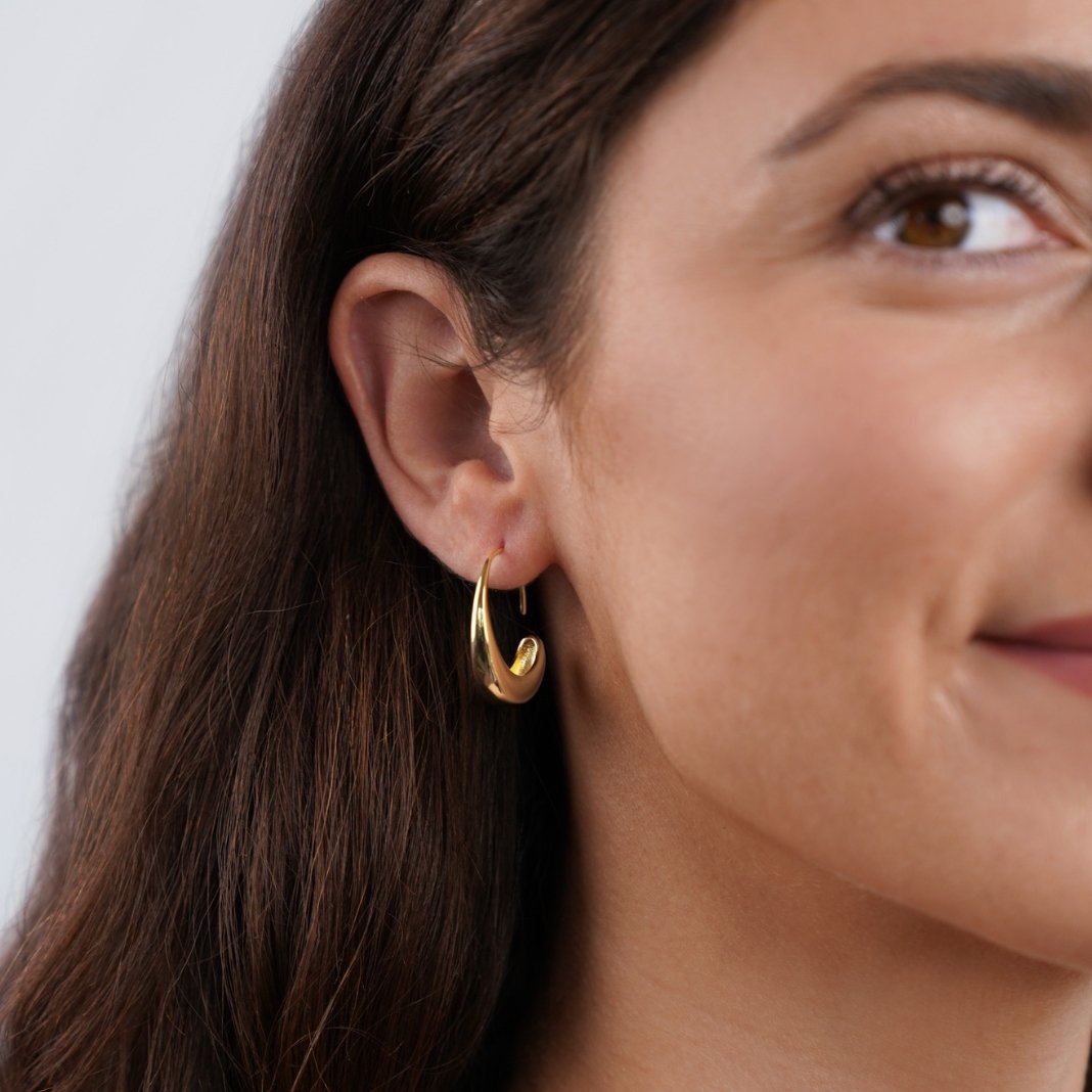 Classic Drop Hoop Earrings - Beautiful Earth Boutique