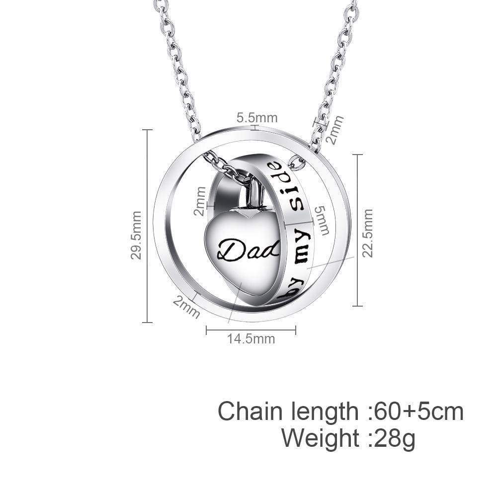 Cremation jewelry Stainless Steel Heart Cremation Urns Necklace Pendant Locket Myron Bracelet MelodyNecklace