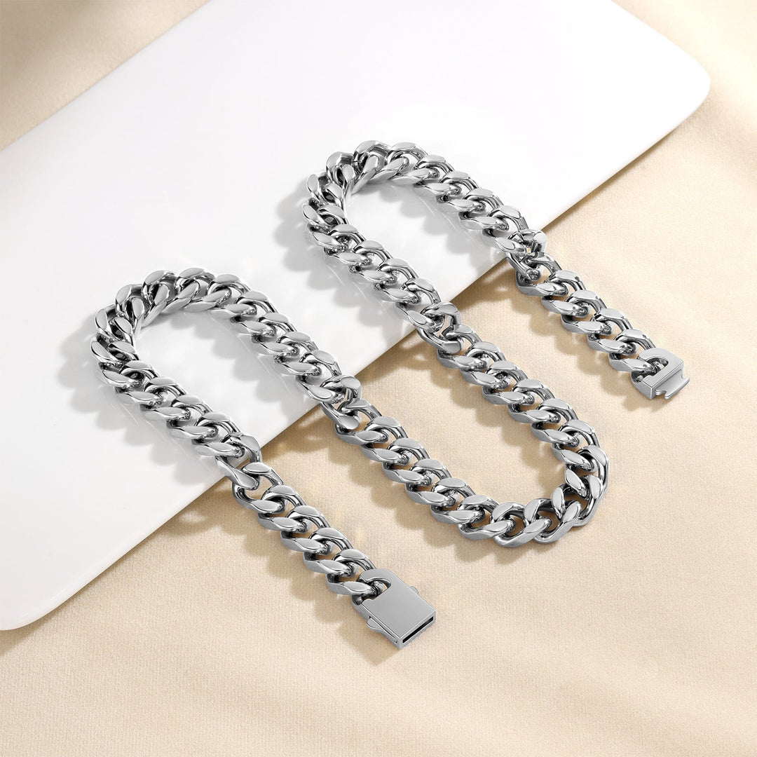 Cuban Link Chain Necklace Stainless Steel 8mm Men Necklace Gift Cuba link MelodyNecklace