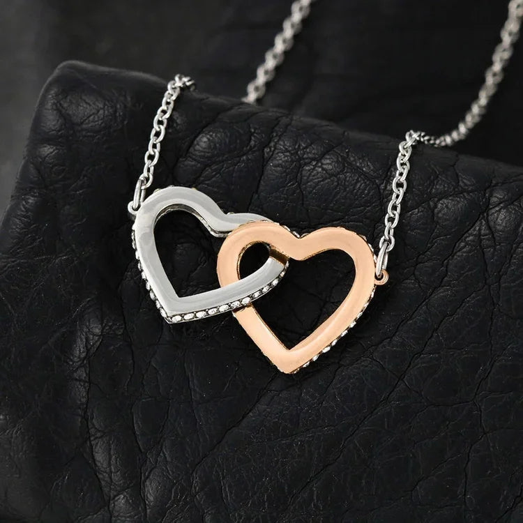 For Niece Interlocking Hearts Necklace-To My Beautiful Niece