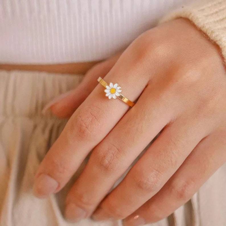 Daisy Anxiety Fidget Ring Ring MelodyNecklace