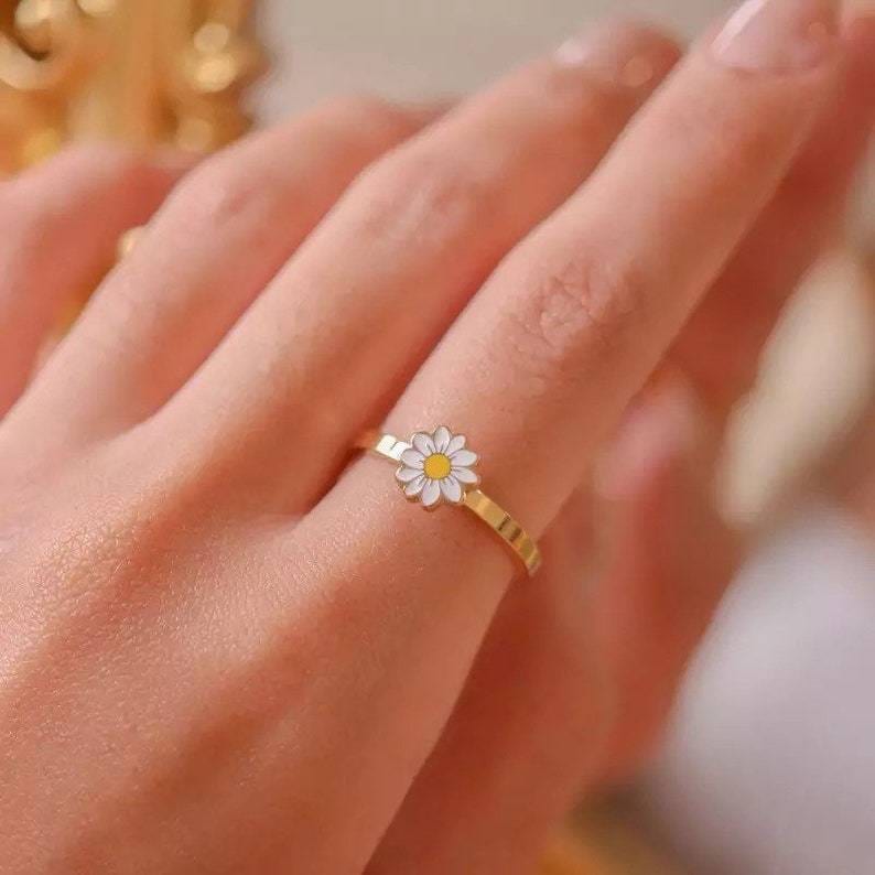 Daisy Anxiety Fidget Ring Ring MelodyNecklace