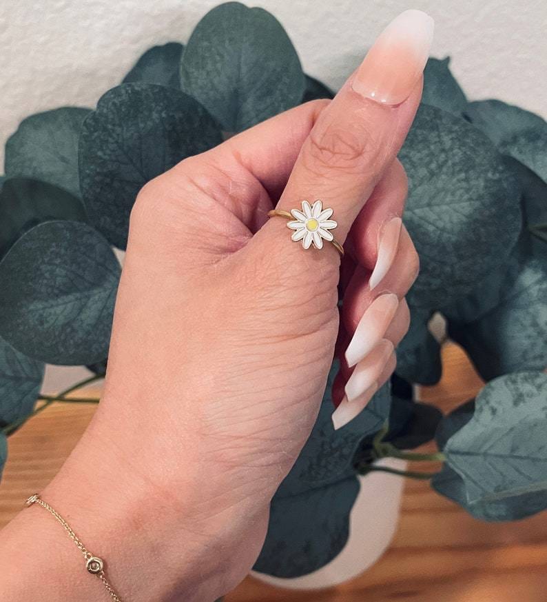 Daisy Anxiety Fidget Ring Ring MelodyNecklace