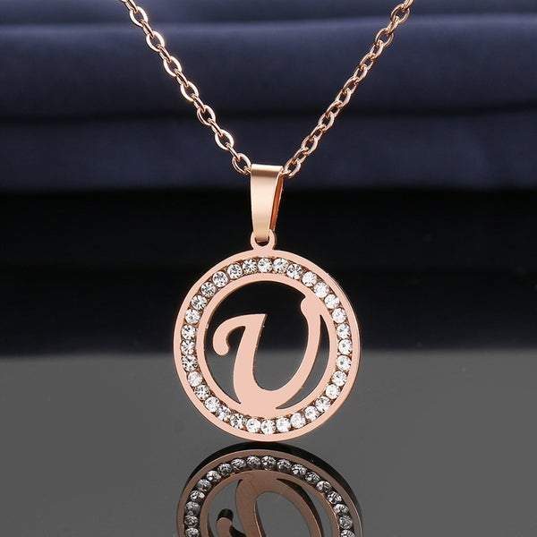 Diamond Inlaid A-Z Necklace mylongingnecklace