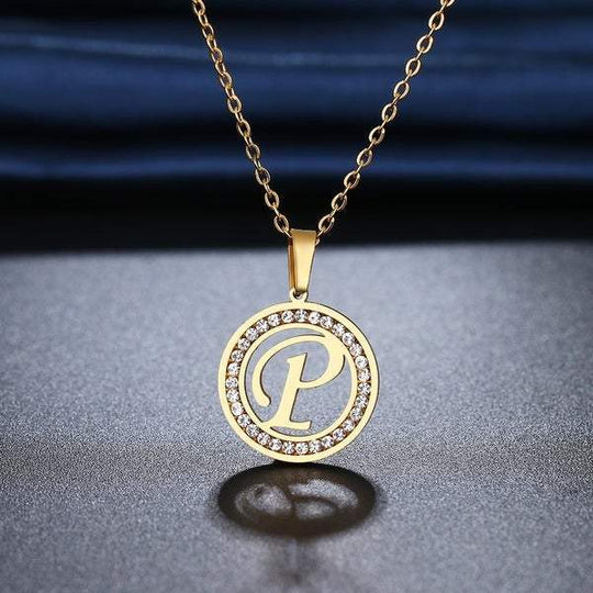 Diamond Inlaid A-Z Necklace mylongingnecklace