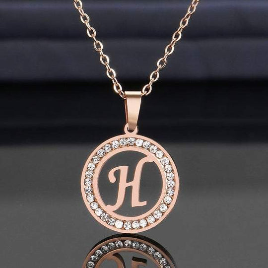 Diamond Inlaid A-Z Necklace mylongingnecklace