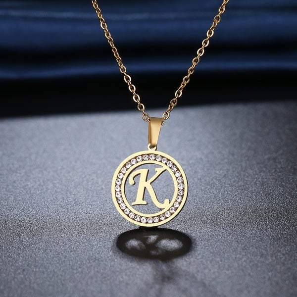 Diamond Inlaid A-Z Necklace mylongingnecklace