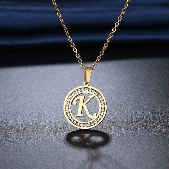 Diamond Inlaid A-Z Necklace mylongingnecklace