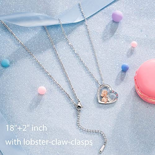 Dog Necklace for Girls Cute Animal Pendant Necklaces Birthday Christmas Jewelry Gift for Daughter Granddaughter Niece Girl and Dog Necklace for girl MelodyNecklace