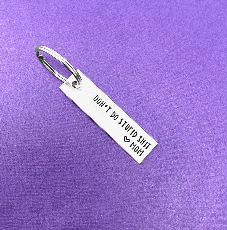 Don't Do Stupid Keychain Funny Gift for Your Kids Keychain MelodyNecklace