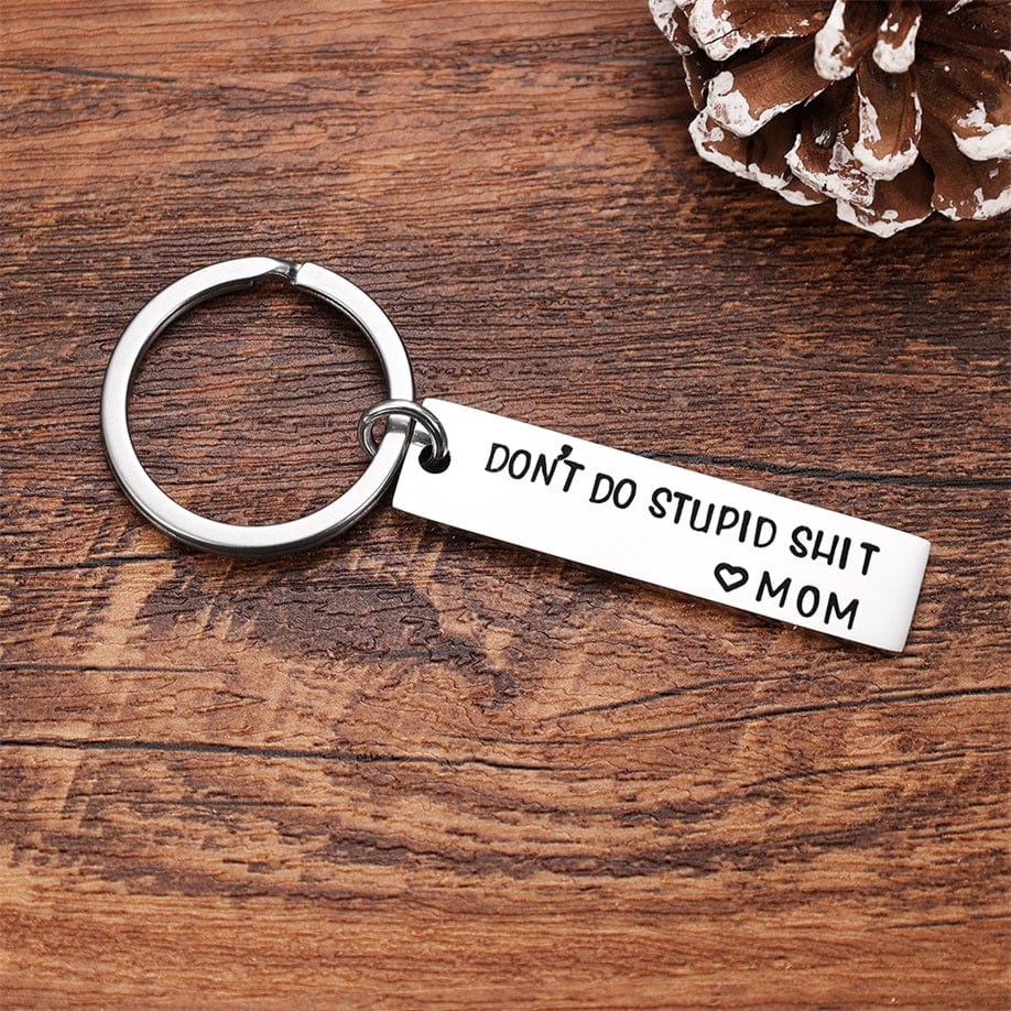 Don't Do Stupid Keychain Funny Gift for Your Kids Keychain MelodyNecklace