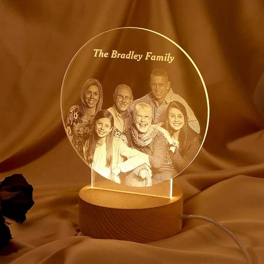 Personalized Photo Night Light LED Lamp for Family