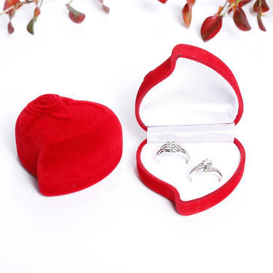 Rose Heart Ring Box