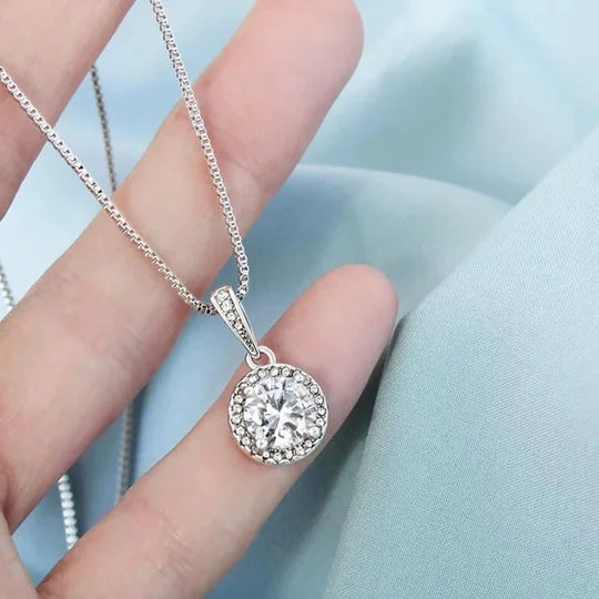 To My Soulmate- S925 Sterling Silver Necklace "I Love You, Forever and Always"