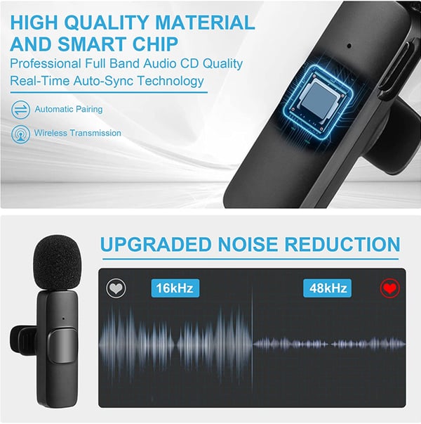 Wireless Lavalier Lapel Go Clip Microphone