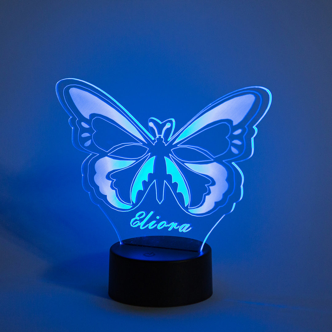 Personalized Butterfly Night Light Custom Name Lamp Gifts for Family