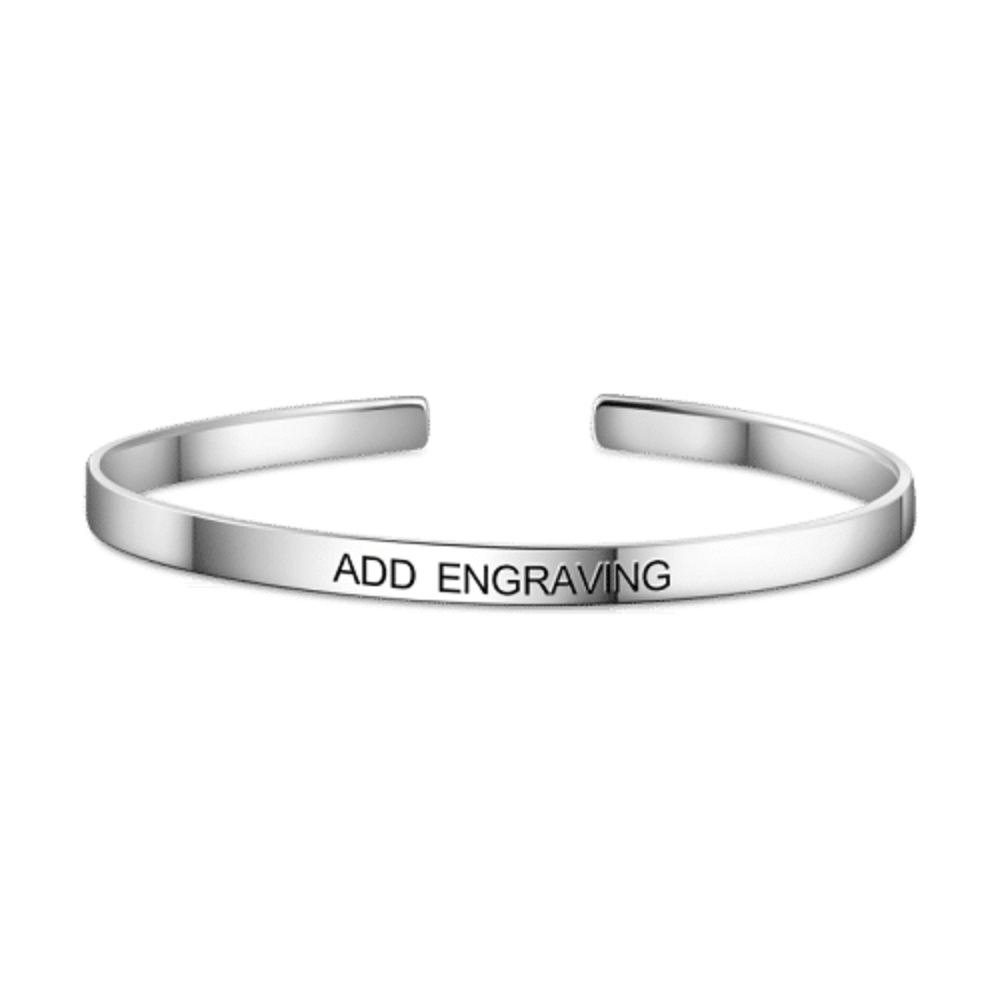 Engraved Bangle-Create your own bangle Bracelet For Woman MelodyNecklace