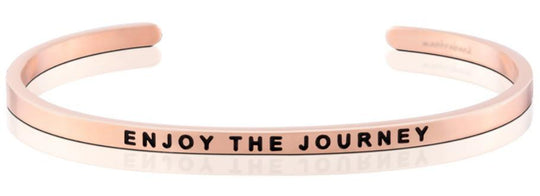 Enjoy the Journey adjustable bracelet bangle Rose Gold Bracelets MelodyNecklace